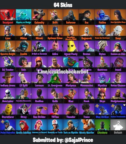 [PC/XBOX/NINTENDO/ANDROID/PS] ✅ 64 skins ✅  | Drift | Lynx | Midas | Brutus | Skye | Stray