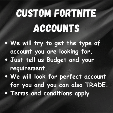 Custom Fortnite Accounts